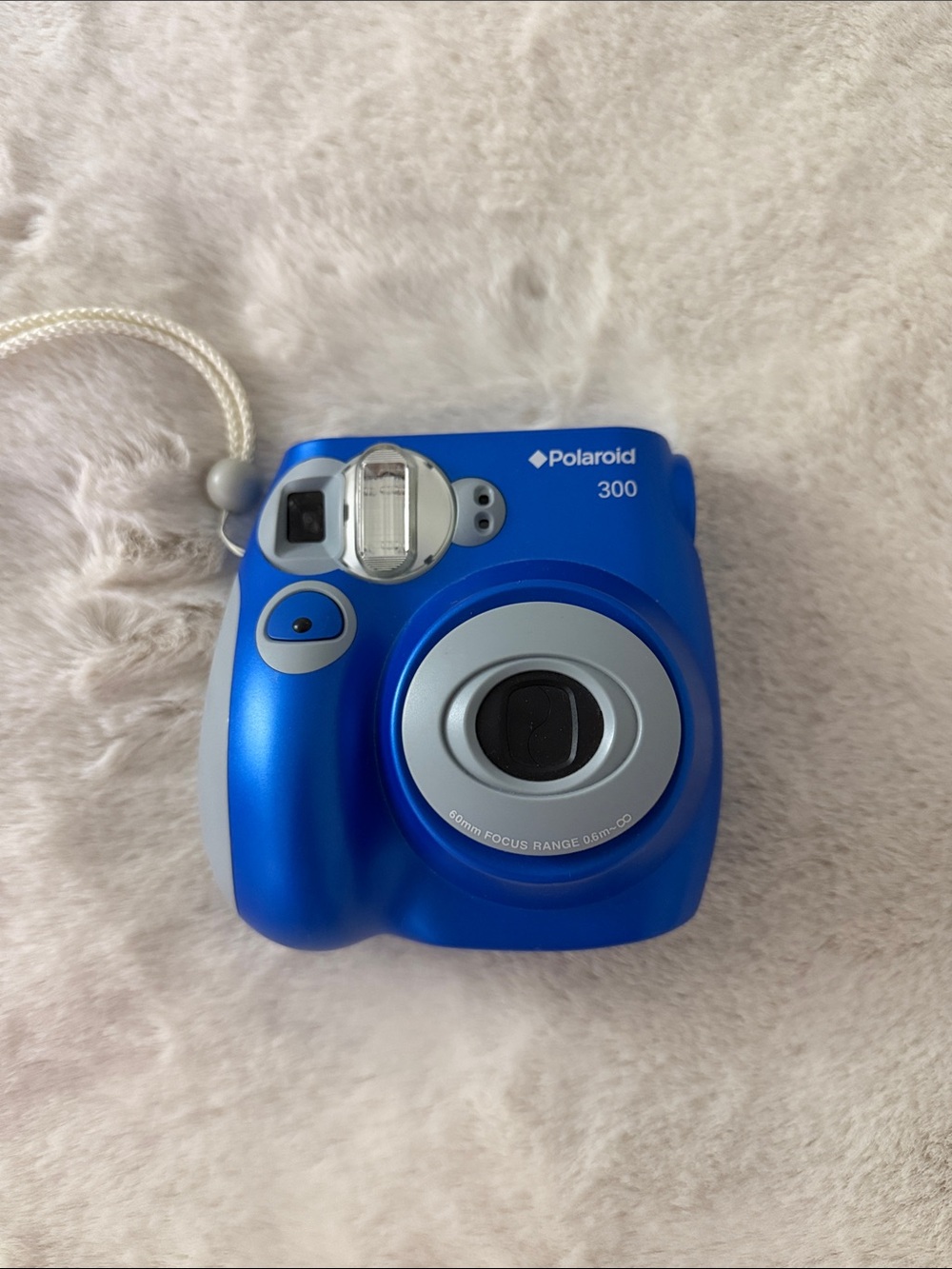 Polaroid 300 Instant Camera - Bright Blue with Silver Accents